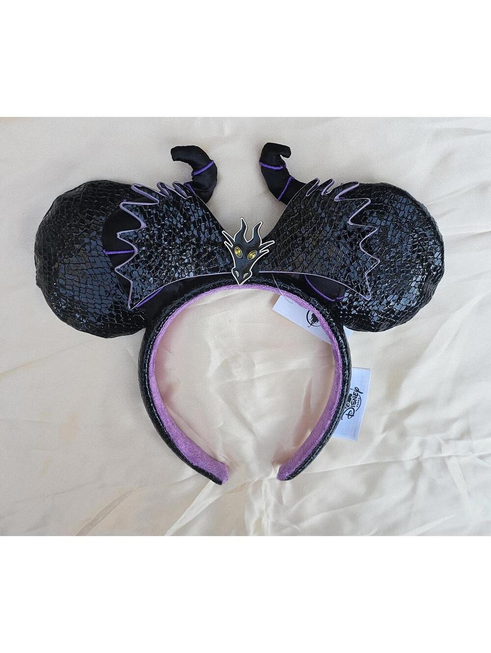 Black Maleficent Sleeping Beauty Minnie Ears Headband - Picture 6 of 9
